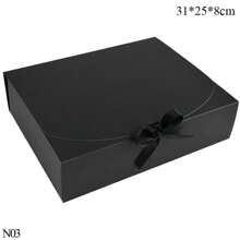 1个可折叠礼盒，礼品包装盒，沙特国庆节礼盒，适合作为送给家人和朋友的通用节日礼物 - 黑色 - 查看 13