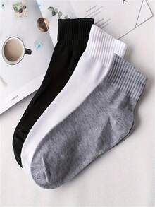 100/90/60/50/30/20/15/10/6/5/3/1 Pairs[Sports Enthusiast Essential]Classic Black, White, Grey Men's Crew Leg Warmers, Comfortable Casual Everyday Wear, Suitable For Leisure, Home, Outdoor Sports, Unisex Soft Mid-Calf Leg Warmers, Ideal For Daily Life, Winter Sock Set - Comfortable Soft Winter Leg Warmers Christmas Gift For Dad, Unisex, Suitable For Cold Weather, Long Leg Warmers, Winter Leg Warmers, Suitable For All Year Round | Multiple Colors Available - Multicolor - View 5