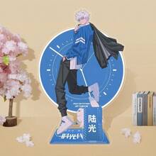 1pc Time Agent Qiao Ling / Lu Guang / Cheng Xiaoshi 10cm Acrylic Standee, High-Quality Character Double-Sided Laminated Anti-Scratch Design, Paired With Thick Base For Stable Desktop Display, Anime Collectible, Suitable For Character Collection, Desktop Display, And Peripheral Exhibition