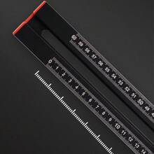 Multifunctional Combination Angle Ruler, T-Square, 2-In-1 Punch Positioning Ruler, Woodworking Tools, Full-Function Square Ruler - Multicolor - View 8