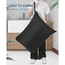 Travel Laundry Bags 2 Pack Waterproof Wet Bag With Zipper Reusable Dirty Clothes Bag With Handle Multifunctional For Swimsuit Gym 24x 32 Inch