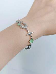 星星装饰手链 - 銀色 - 查看 8