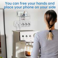 5AC 6USB 欧标电源插座带光感智能夜灯，独立插座开关带过载保护，适用于卧室、客厅、书房、厨房等。