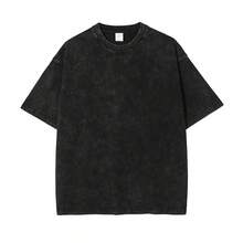 3pcs Men's Heavyweight 230gsm 100% Cotton T-Shirts - Retro Washed Streetwear Loose Fit Round Neck Short Sleeve, Breathable All-Season Casual  Tees  In Coffee Brown,Light Grey & Black ,Blue   Rose Red  & Green - 橄欖綠 - 查看 3
