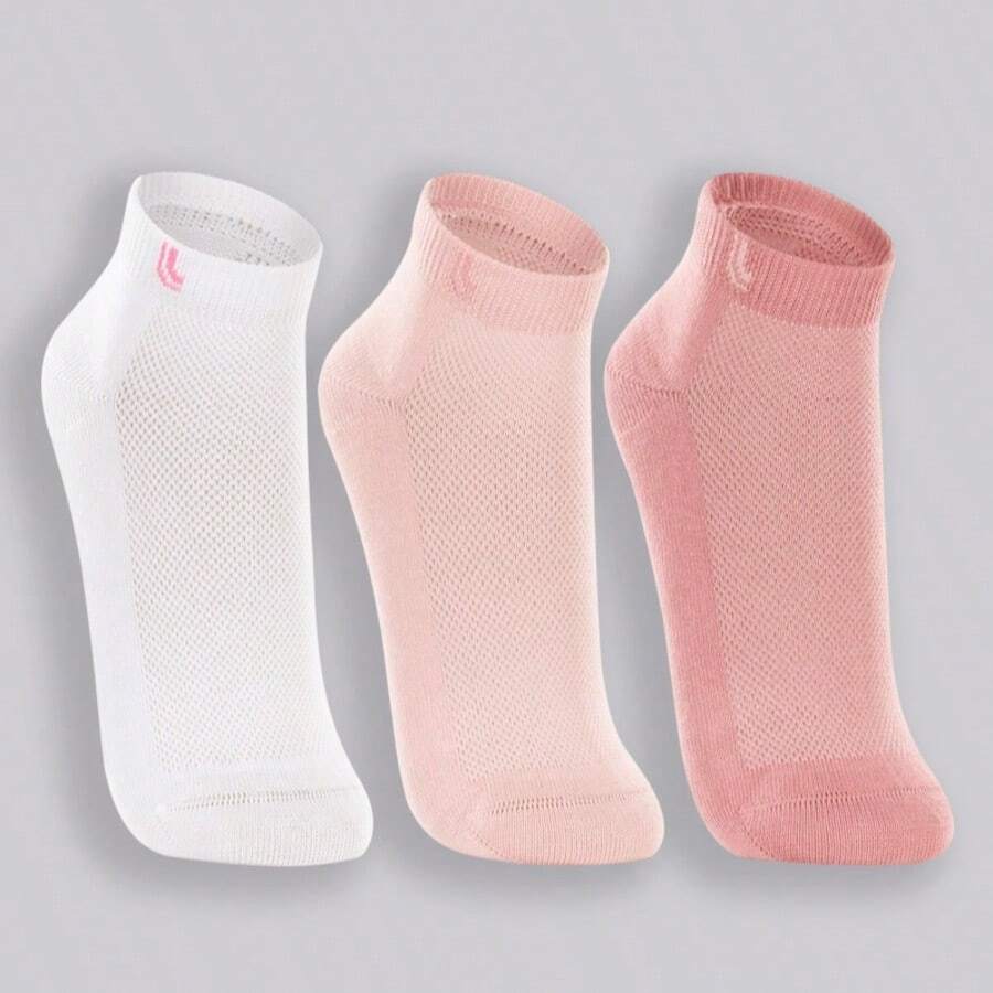 LUPO Kit With 3 Pairs Of Adult Short Socks Lupo Sport Sport Gym - 淺粉色 - 查看 1