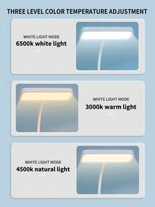 1 件 LED 多功能手机座笔架灯，学生宿舍护眼阅读学习灯，台灯 - 白色 - 查看 8