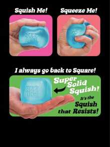 感官挤压立方体玩具 - 压力立方体渗出压力球是一种手持式桌面玩具，可随时减轻焦虑、课堂、户外、公司减压，非常适合桌面装饰、班级奖品、派对礼物和节日礼物！ - 彩色 - 查看 10