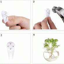 1 szt. Szklany pojemnik na doniczkę, wazon, wiszący na ścianę, do hydroponiki, rozmnażanie roślin, zagęszczona szklana butelka do hydroponiki, okienko do obserwacji korzeni, dekoracja biurka do użytku wewnątrz i na zewnątrz