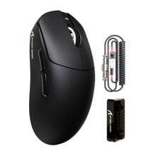 ATTACK SHARK X8PRO 超无线游戏鼠标，PAW3395PRO 传感器，8kHz 轮询率，40K DPI，三模式，博通 52840 MCU 芯片，1亿次点击寿命，500mAh 电池，55g，可编程鼠标，带卷线 - 彩色 - 查看 11