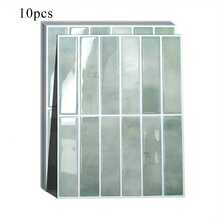 1/10/30/50 miếng dán gạch 2D, miếng dán gạch màu xanh lá cây có thể bóc ra và dính, miếng dán gạch chống thấm nước và chống bắn nước cho nhà bếp, miếng dán tường phòng tắm. - Màu xanh Bạc hà - Xem 7