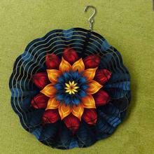 2D Wind Spinner Metal Garden Decor, Memorial Gift, Outdoor Porch Lawn Ornament, Spring Summer Decoration, No Electricity Or Battery Needed - Multicolor - View 3