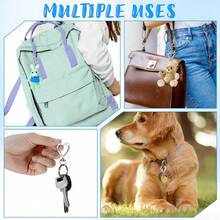 8pcs Heart Shaped Keychain Hooks, Metal Heart Rotating Spring Clip Keychain Hooks For DIY Creative Keychains, Cute Keychain Clips For Wristlet, Card Holders And Photo Keychains - Heart-shaped Buckle + Spring Ring - View 11