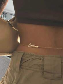 Personalized Name Waist Chain, Sexy Women's Customized Name Waist Chain, Bikini Jewelry, Personalized Name Belly Chain, Sexy Body Jewelry, Bridal Wedding Gift - Multicolor - View 2