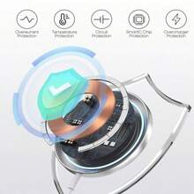 1 件便携式无线充电器，快速充电兼容 16/15/14/13/12 Pro Max Plus，适用于办公室、宿舍和家庭的手机