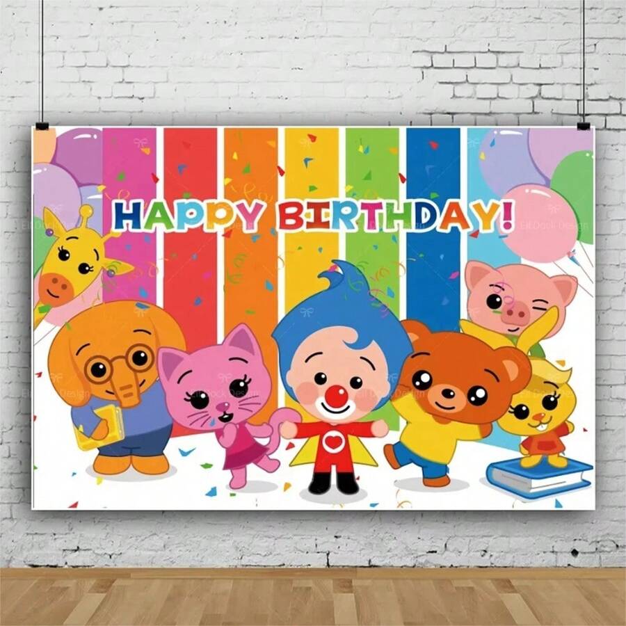 Cartoon P-Plim Cute P-Plim Tapestry Background Hanging Cloth Bedroom Tapestry Room Decor Aesthetic Tapestry Wall Hanging 1