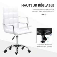 Office Chair - Blanc - Voir 4