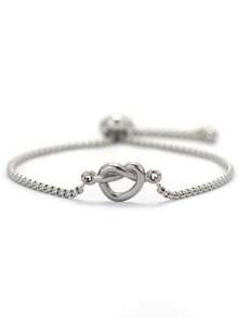 diffone Minimalist Cute Heart Chain Bracelet Stainless Steel Adjustable Bracelet For Men Adjustable Jewelry - Love Bracelet - View 7