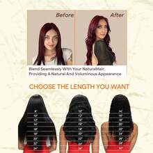 Tape In Hair Extensions Human Hair Invisible Tape In Extensions Real Hair Wine Red Extensions Glue In Human Hair Seamless Burgundy Extensions For Wedding Straight #99J - S99J - Xem 7