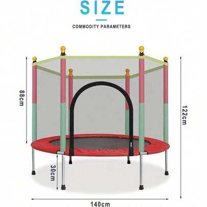5 FT Trampoline With Net Cover And Accessories Free Space Hopper For Indoor And Outdoor Use Red