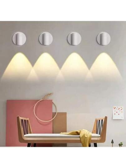 ABS Material LED Wand Lamp, USB Powered, 360° Rotatable Night Light, Touch Switch, Adjustable, Moderne St alone Or Magnetic Mounted Spotlight Indoor/Outdoor/Living Room/Dining Room/Bedroom/Bar view 8