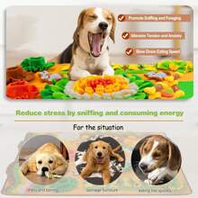 1pc Feed Your Puppy Search Mat Orthopedic Sniff Mat For Senior Dogs With Joint Pain
