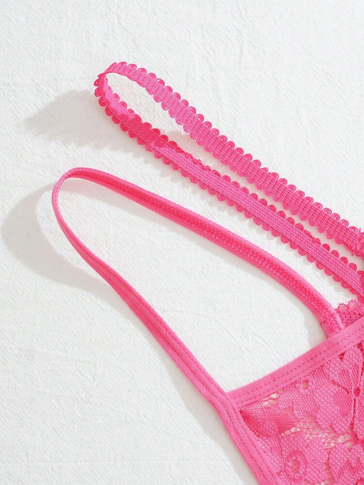 5pcs Women's Cute & Romantic French Style Low Waist Comfortable Bikini Thong Panties - Multicolor - View 5