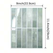 1/10/30/50 miếng dán gạch 2D, miếng dán gạch màu xanh lá cây có thể bóc ra và dính, miếng dán gạch chống thấm nước và chống bắn nước cho nhà bếp, miếng dán tường phòng tắm. - Màu xanh Bạc hà - Xem 5