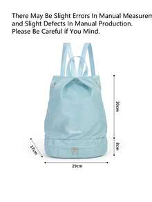 1 pieza Bolsa de natación, mochila deportiva impermeable de gran capacidad, bolsa de almacenamiento de equipos deportivos con separación de seco y húmedo para hombres y mujeres