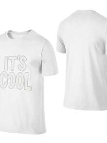 Summer Men's T Shirt Casual Round Neck Loose Tops Color Contrast Print T Shirt For Men Funny 3D Tee Street Clothes