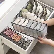 1/3 Stücke Schublade & Fach Unterwäsche Aufbewahrungsbox, Heim Kleiderschrank Aufbewahrungstasche für Kleidung & Socken, aus Mesh-Gewebe gefertigt, Dekoration für Feiertage, Zimmer, Schlafzimmer, Kleider, Hosen, Schuhe, Jeans, Stiefel, Röcke