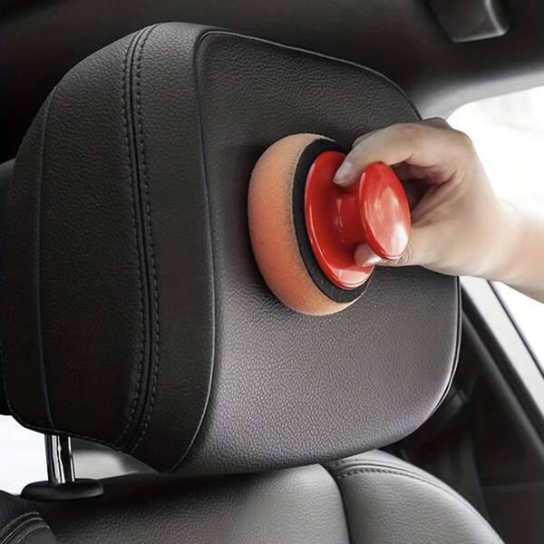 Esponja para encerar el coche, artefacto para encerar el coche con herramienta manual redonda para pulir y encerar el coche