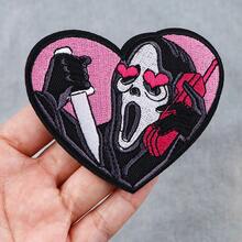 1pc Halloween Personalized Patch, Handmade DIY Clothing Accessory, Bag, Garment Decor Patch - Black - View 6