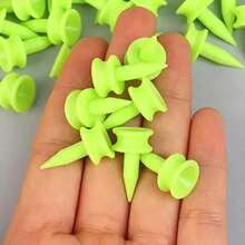 10Pcs/Pack Professional Golf Tees Castle Green Golfer Accessory Plastic Golf Tees Perfect For Teeing The Ball