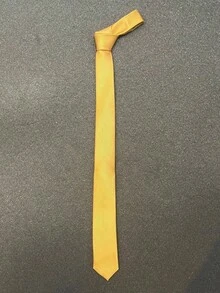 Gravatas masculinas casuais, perfeitas para presentear amigos Slim(5.5cm) - amarelo médio - Visão 3