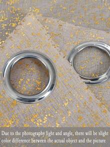 1/2 件轻质多用途防尘复古优雅金色古典窗帘，适用于客厅卧室 - 金色 - 查看 2