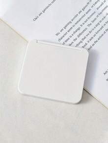 1pc Solid Color Double-Sided Folding Compact Makeup Mirror, Small Square Portable Pocket Mirror, Foldable Compact Mini Makeup Mirror, Portable Double-Sided Square Pocket Mirror, Suitable For Students, Girls, Ladies, Travel Gifts, For Cosmetics, Suitable For Travel, Bedroom, Home Use, Mirror,Makeup,Cheap,Room Decor,Vanity,Travel,Bedroom,Makeup Accessories,Mirror,Vanity Mirror,Mini Mirror,Compact Mirror,Mirror Small,Hand Mirror
