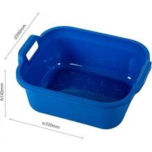 Addis 517936 Large Rectangular 10 Litre Washing Up Bowl With Handles, Black, 39 X 32 X 14 Cm - Gris claro reciclado ecológico - Ver 7