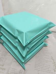 10 piezas de bolsas de embalaje de unicolor y resistentes, bolsa versátil para la escuela, la oficina, el envío y el regreso a la escuela - Multicolor - Ver 4