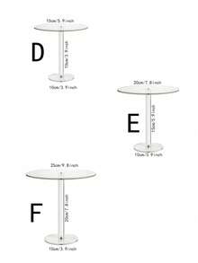 1set Double Round Tiered Acrylic Cake Display Stand With Paper Wrap, Cake & Dessert Storage Rack, Round Cake Holder Suitable For Wedding, Party And Celebration
