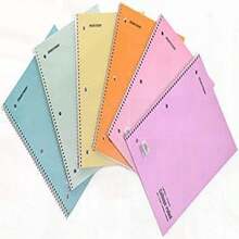 Mintra Office Spiral Notebooks - 1 Subject, 70 Sheets, College Ruled, 8inx10in, Bulk Pack, Pastel Covers, Set Of 6 - For School, Office, Business, Professional (04693) - Pastel-CollegeRuled - Xem 2