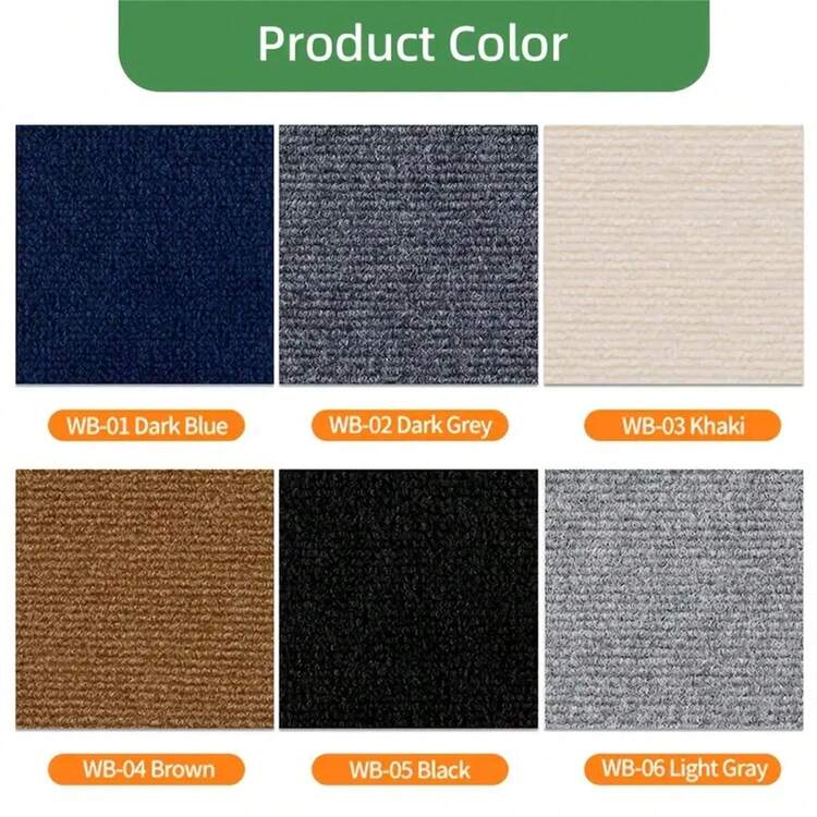 10 件 11.81 英寸 X 11.81 英寸 DIY 自粘瓷砖地毯，方形长剥离粘贴商用地毯，地砖 PVC 背衬防滑垫，家用地毯瓷砖装饰，适用于客厅、卧室、洗衣吧、家居装饰 地砖厨房客厅装饰房间装饰壁纸墙纸地板地砖自粘地砖剥离粘贴 - 彩色 - 查看 10