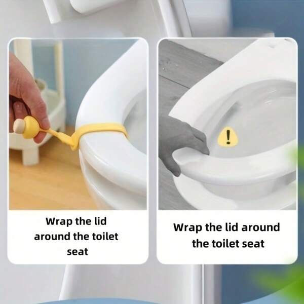 Elevador de tapa de inodoro, ¡Adiós a las manos sucias! Colores macaron, alta apariencia, antideslizante, se adapta a varios tipos de inodoros, fácil instalación, se puede tirar directamente para la limpieza diaria. Artículo esencial para el hogar, 4 opciones de color: morado, verde, rosa, amarillo