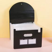 12/24/36 口袋可扩展风琴式文件袋，便携式月度纸质账单/税务收据整理袋，A4 尺寸文件袋，带空白和彩色标签，适用于学校、家庭和办公室，课堂必备，返校用品 - 彩色 - 查看 16