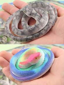 Prank Soft Rubber Snake, Funny For Party & Everyday Use, Realistic Textured Soft Plastic Snake, Waterproof & Stretchy TPR Material, Fool's Day Party & Birthday Gift