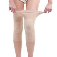 1 Paar Kompressionsärmel für Knie für Männer und Frauen, Baumwoll-Kniebandage Beinunterstützung für Laufen, Schmerzmanagement, Arthritisschmerzlinderung - Verschiedenfarbig - Übersicht 7
