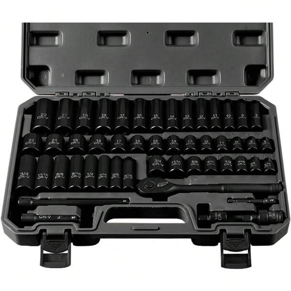46 piezas Juego de herramientas de reparación de automóviles - Llave de torsión y juego de destornilladores de alta calidad - Solución altamente portátil y multifuncional para el mantenimiento de automóviles, bicicletas y motocicletas