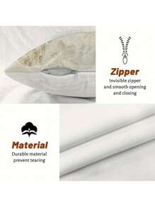 1 件 2D 平面印花白猫和蝴蝶枕套，18 英寸 X 18 英寸 - 非真刺绣，柔软舒适的装饰靠垫套，适用于农舍、办公室、家庭、客厅、卧室装饰 | 精美装饰抱枕，不含枕芯，2D 平面 - 米色 - 查看 6