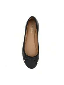 Womens Low Block Chunky Heels Pink Pumps Ladies Dress Shoes Round Toe Comfortable Office Slip On Shoes ROUDI-1 - 黑色 - 查看 5