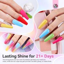 SAVILAND 36 Colors Gel Nail Polish Set: 39 PCS All Season Gel Nail Polish Sheer Glitter Solid Charm Colors With Base Gel Glossy Matte Top Polish Set Christmas Gifts For Manicure Nail Art - 36 Colors - 查看 6
