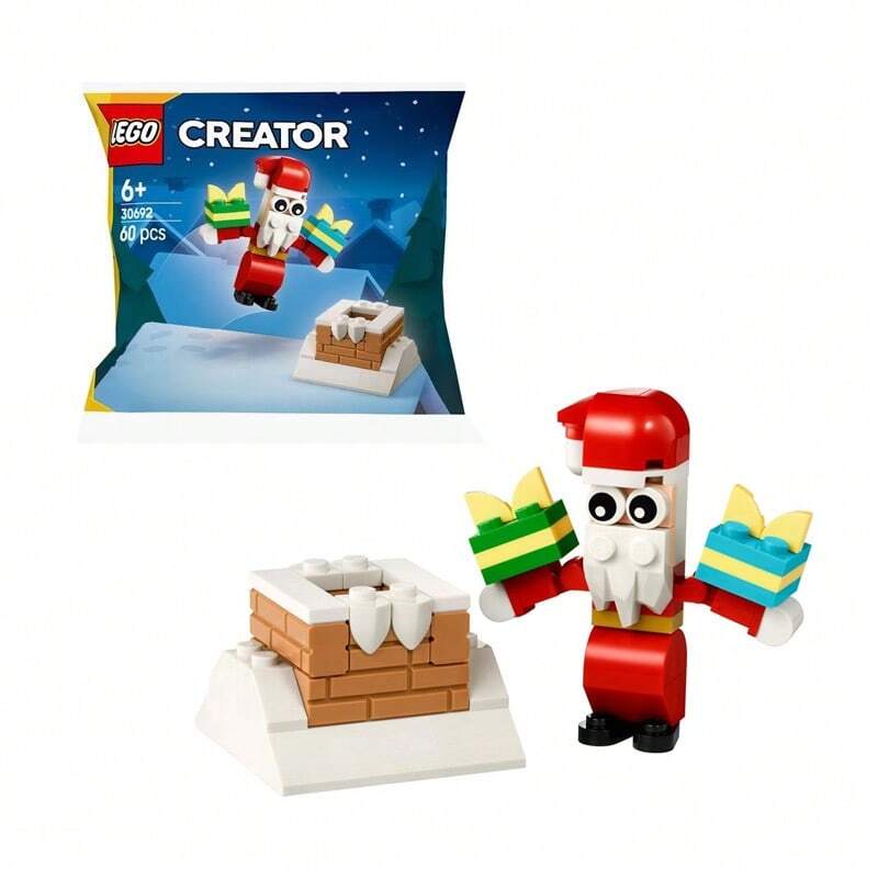 Lego 30692 Santa Claus And Chimney Creative Variety Series Educational Building Blocks Gifts For Boys And Girls - Multicolor - View 1
